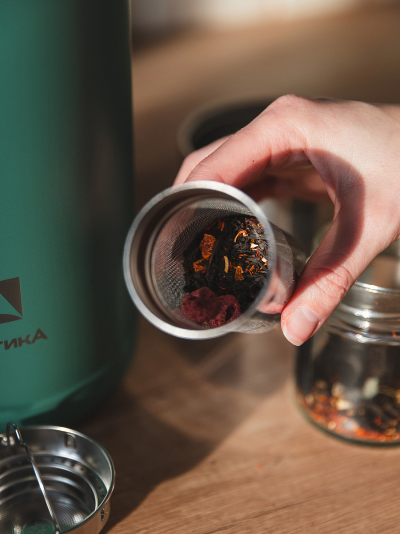 Термос 3.5л серии 206 «Хвоя» с ситечком - 5