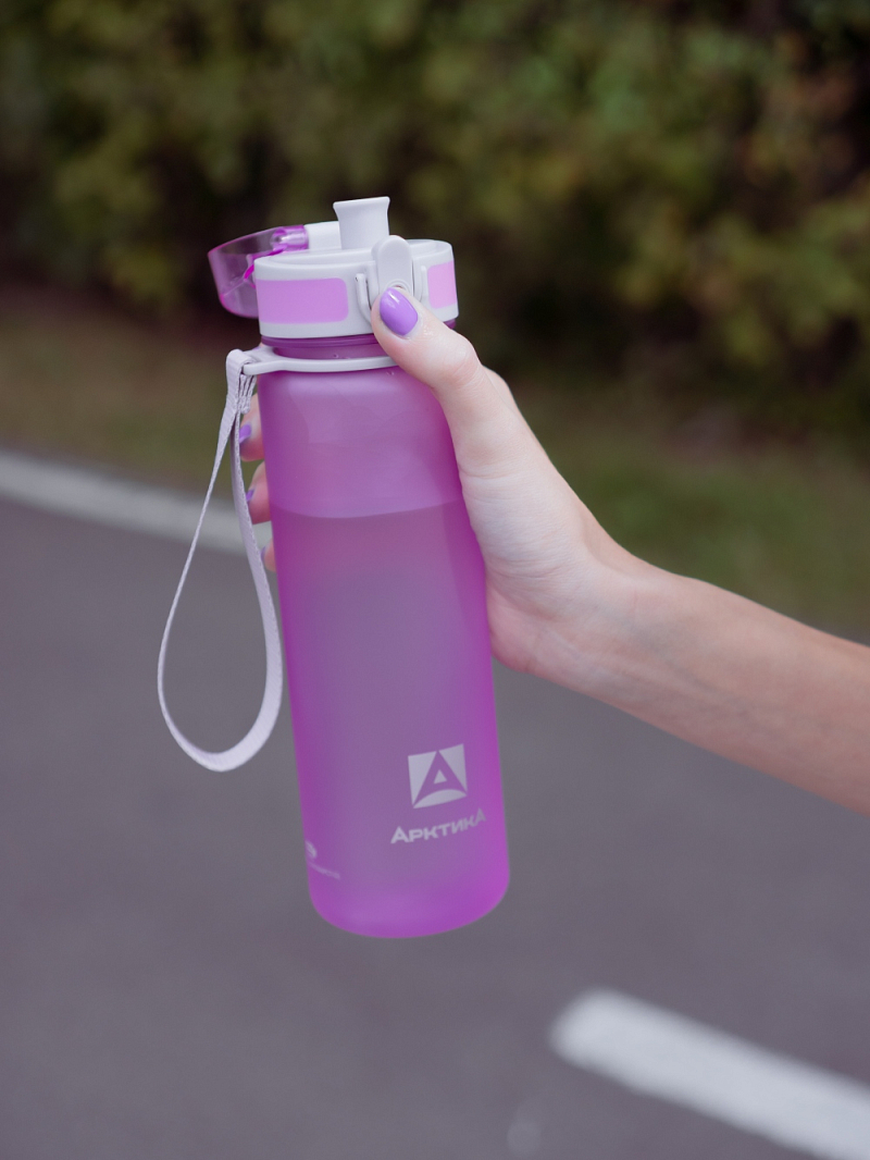 Тритановая бутылка 0.5л серии 720 матовая лавандовая с ситечком - 10