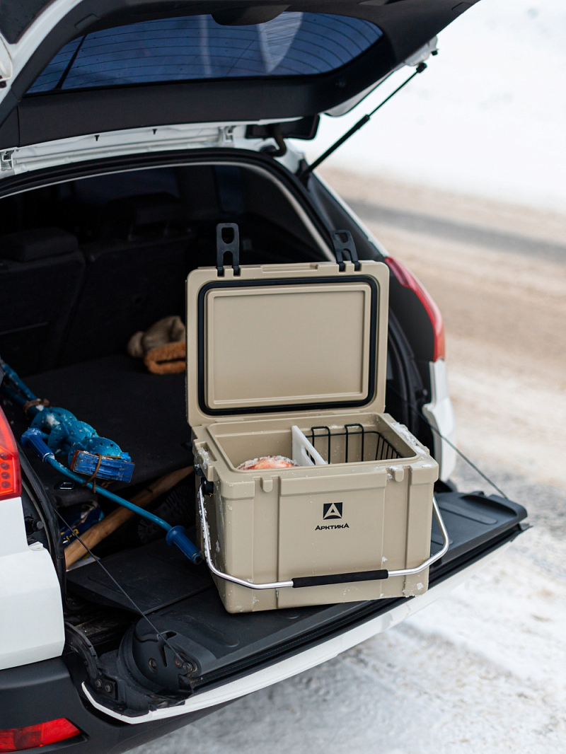 Бежевый термоконтейнер 2600 на 25 литров - 7