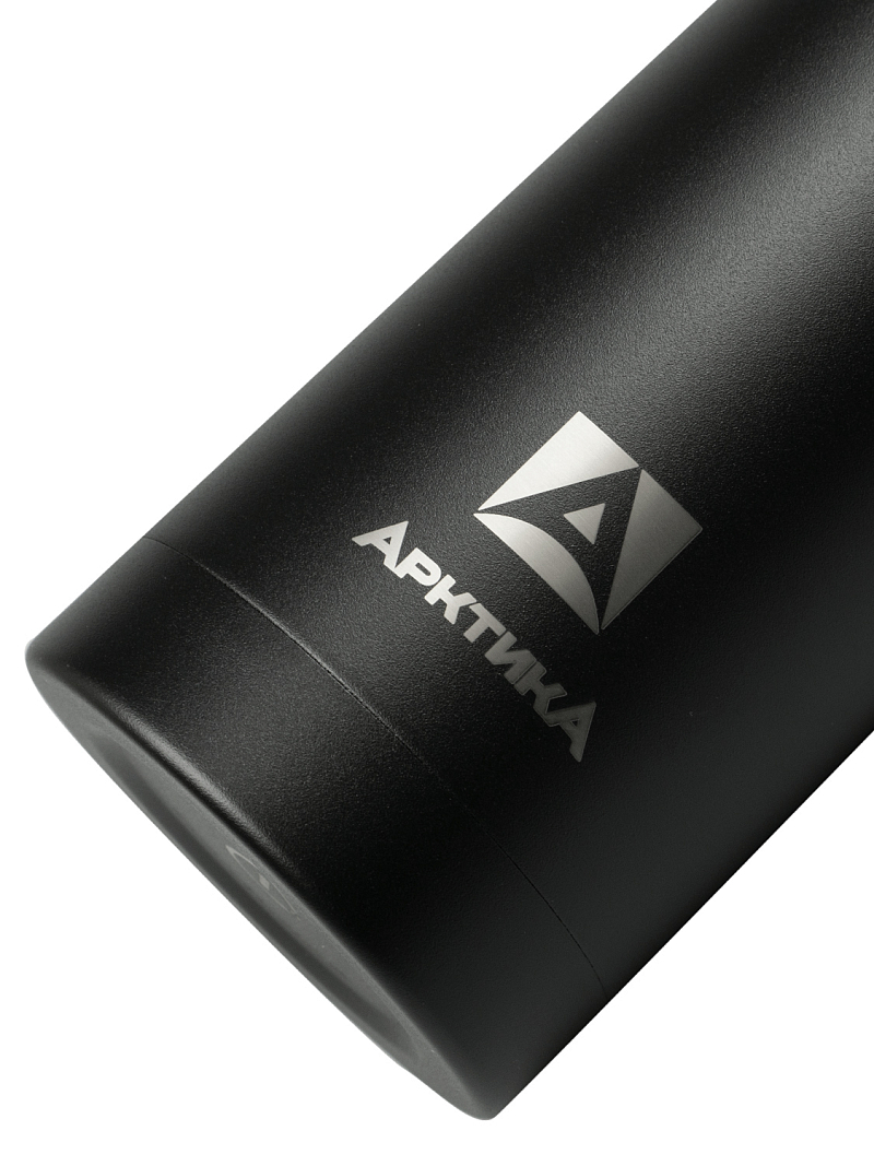 Термос 1л серии 102 чёрный текстурный с узким горлом - 5