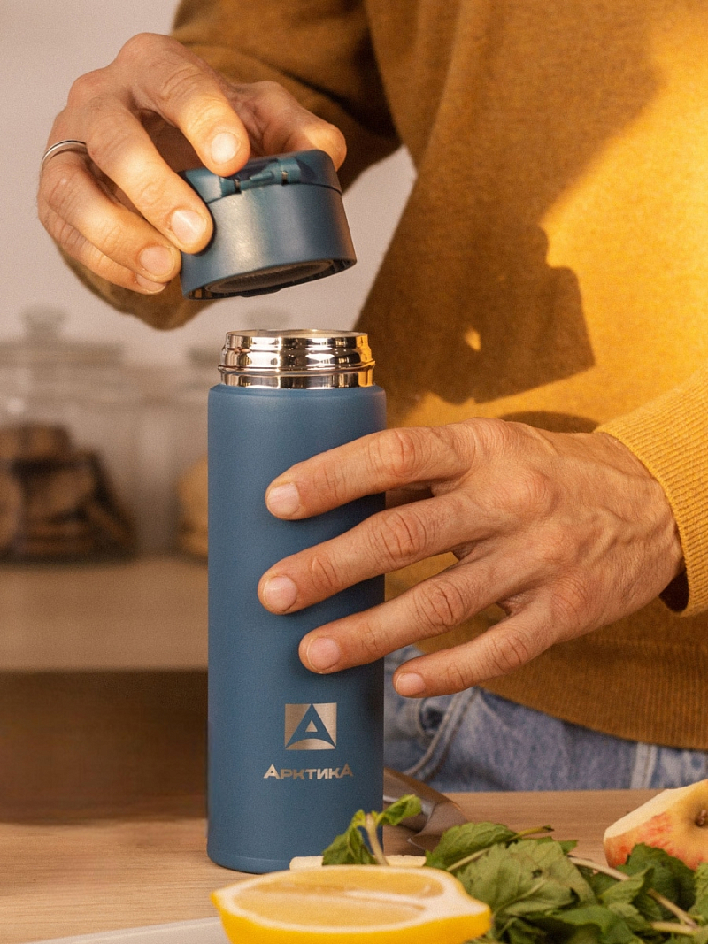 Термокружка  0.47л серии 703 «Нордик» с ситечком - 6