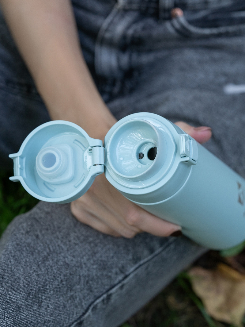 Термокружка 0.5л серии 705 голубая текстурная - 6