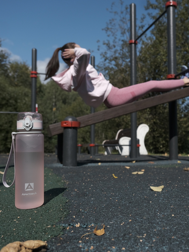 Тритановая бутылка 0.5л серии 720 матовая розовая с ситечком - 12