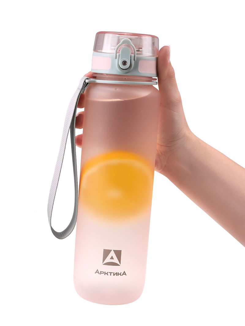 Тритановая бутылка 0.5л серии 720 матовая розовая с ситечком - 3
