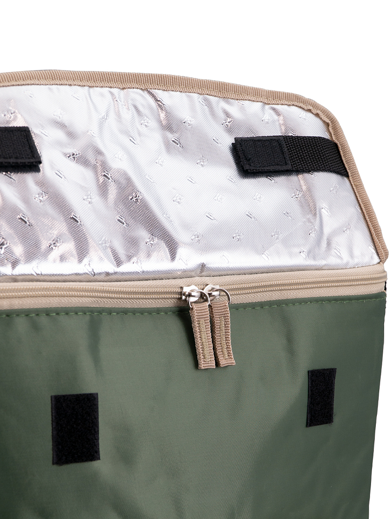 Термосумка-холодильник 30л серии 3001 зелёная с люком - 7