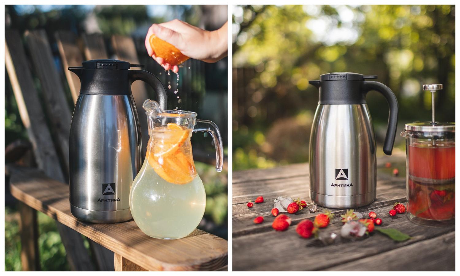 Термос-кувшин «Арктика» серии 605 освежит в жару и согреет в ненастный день.