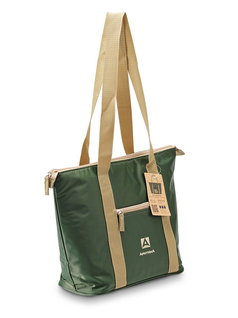 Сумка-холодильник 10л серии 3100 зелёная компактная - 1