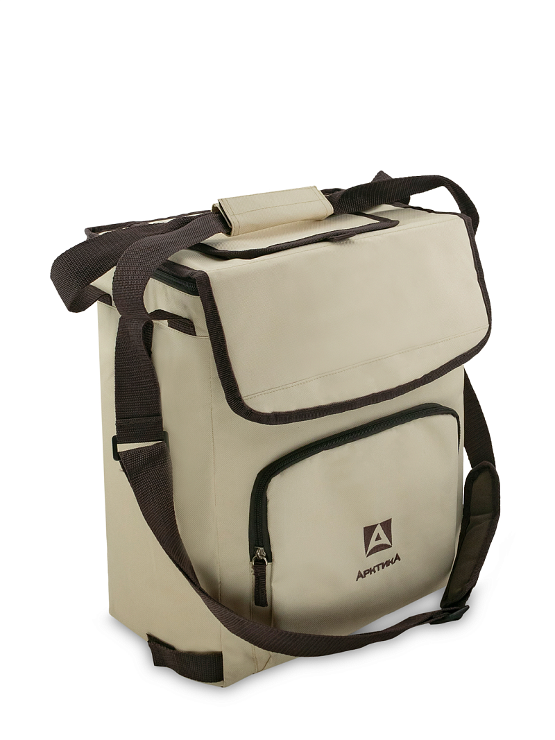 Термосумка-холодильник 20л серии 3001 бежевая с люком - 1