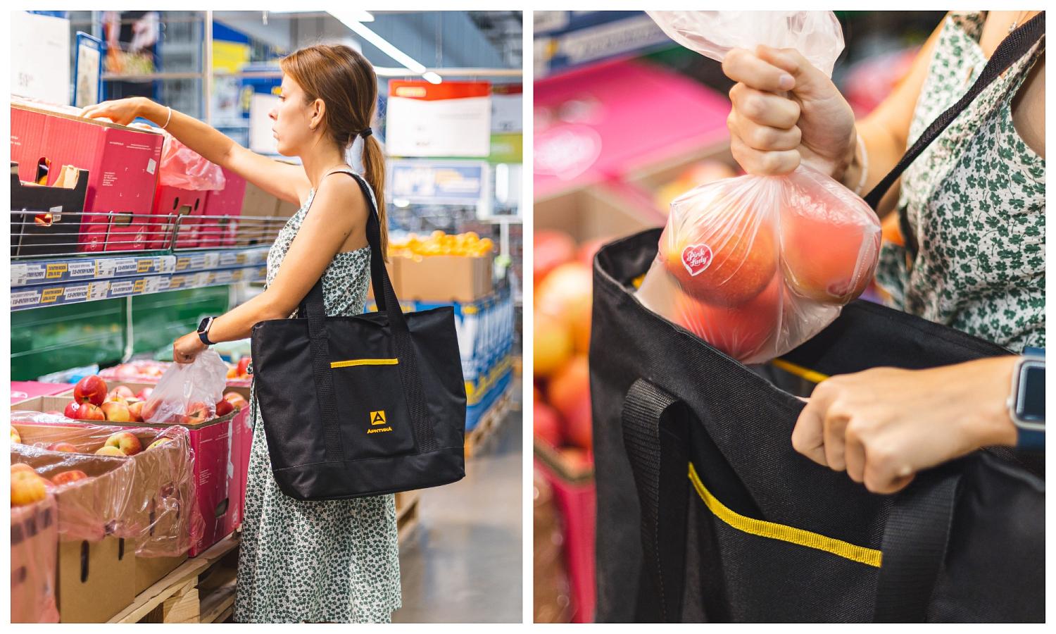 Термосумка-шоппер «Арктика» подойдет как для города, так и для загородных поездок на дачу или пляж.