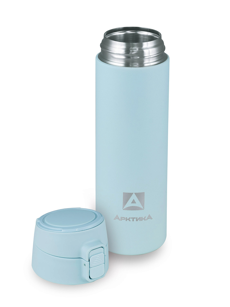 Термокружка 0.5л серии 705 голубая текстурная - 3