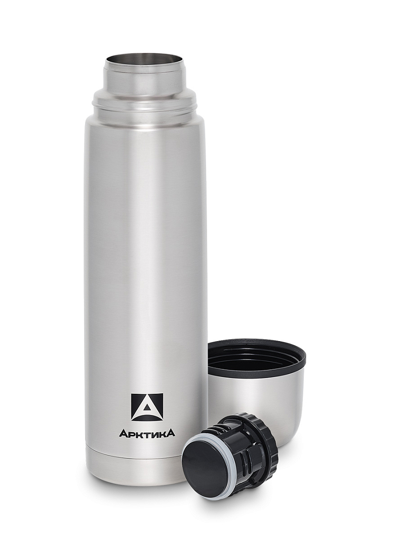 Термос 1л серии 101 стальной с узким горлом в чехле - 3