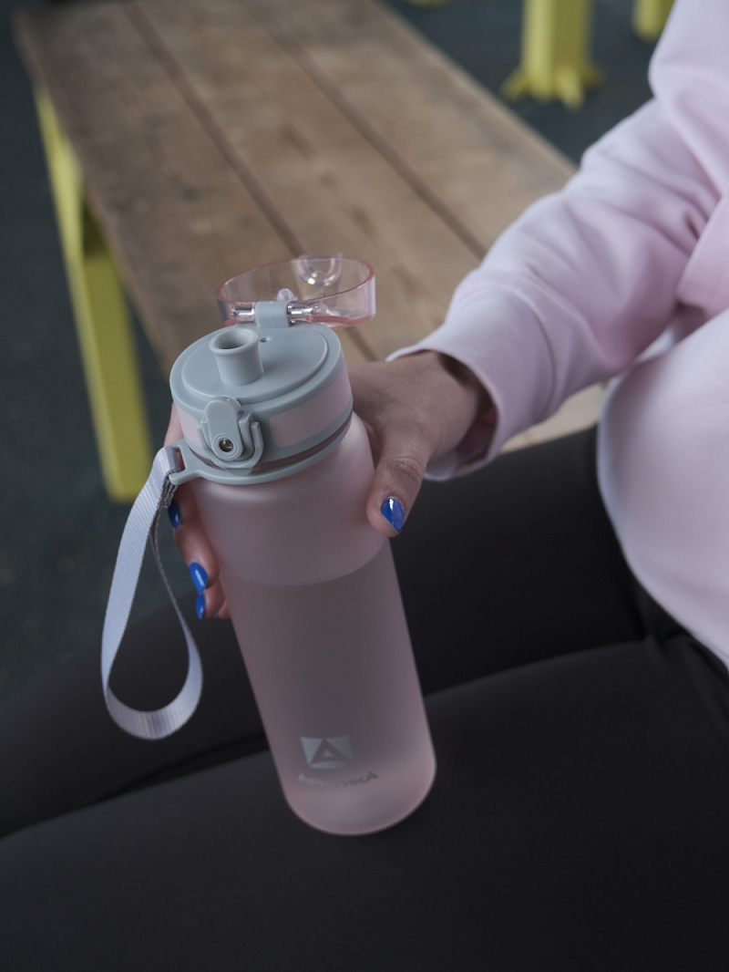 Тритановая бутылка 0.5л серии 720 матовая розовая с ситечком - 4