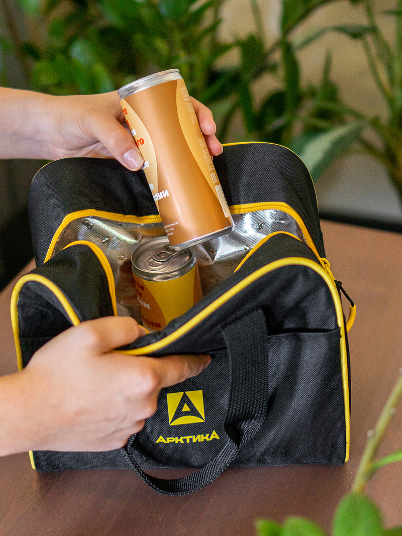 Термосумка 7.5л серии 3300 черная для ланча - 6