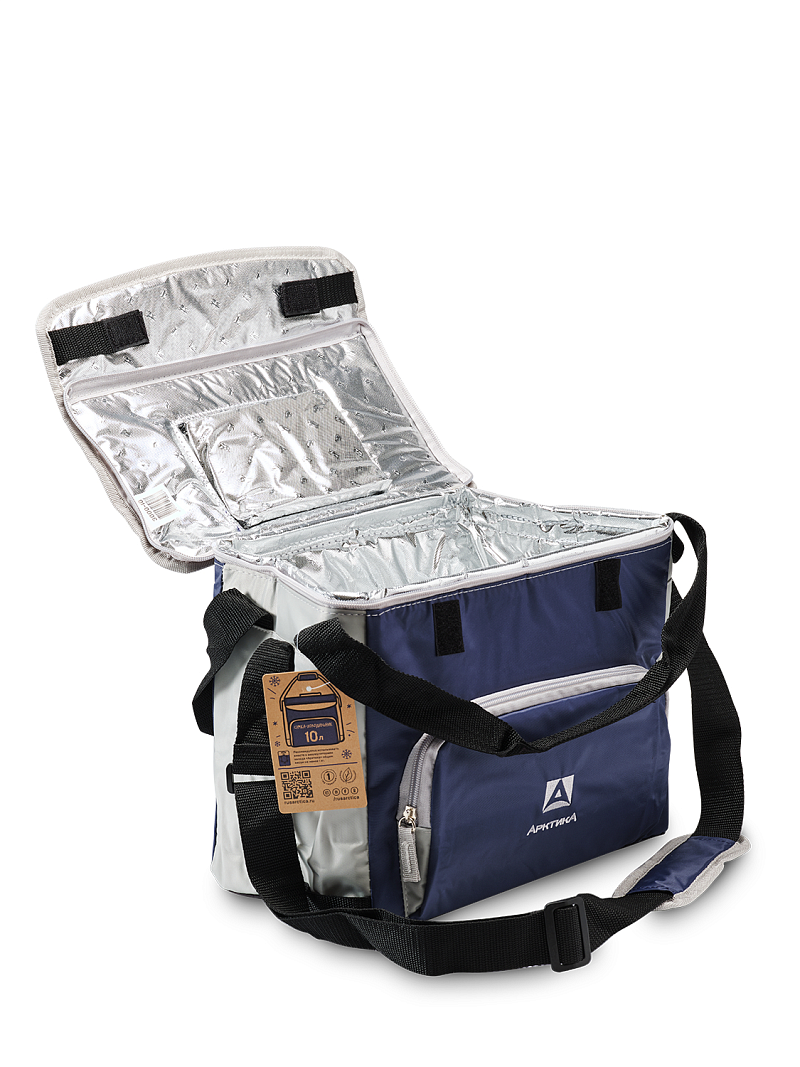 Термосумка-холодильник 10л серии 3001 синяя с люком - 3
