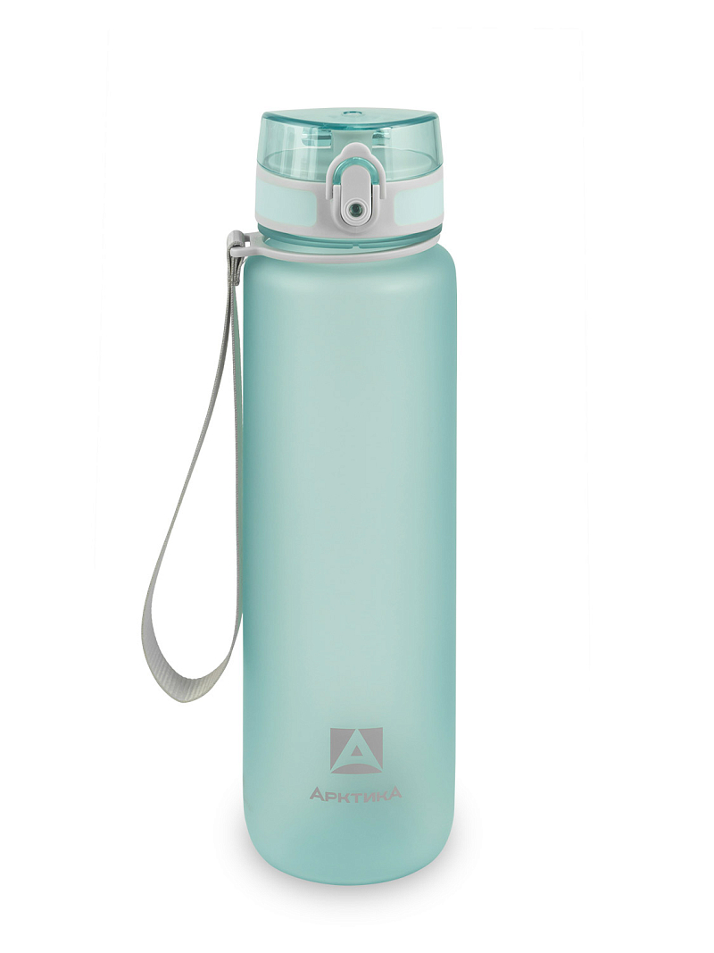 Тритановая бутылка 1л серии 720 матовая голубая с ситечком - 1