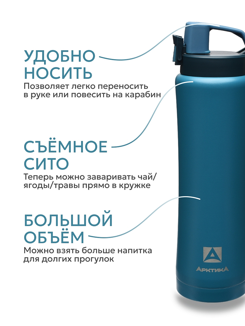 Термокружка 0.75л серии 702 «Сититерм» «Нордик» с ситечком (уценка) - 3