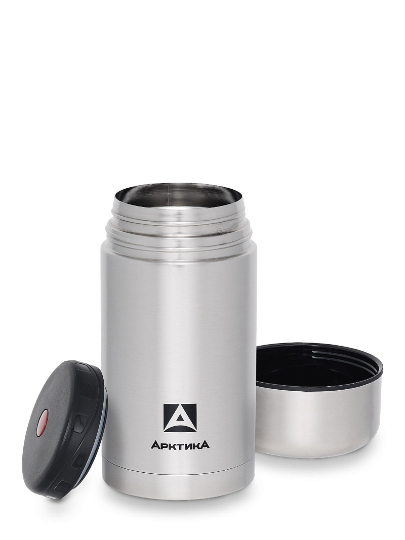 Термос 1л серии 301 для еды стальной с широким горлом - 3