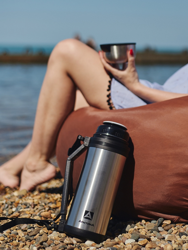 Термос 1.8л серии 201 стальной универсальный - 6