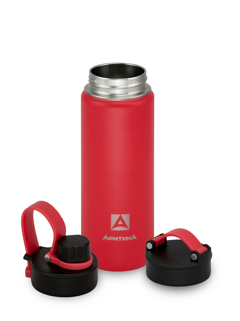 Термокружка 0.53л серии 708 красная со спортивной крышкой - 5