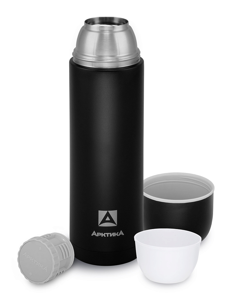 Термос 1.2л серии 105 чёрный с узким горлом - 3