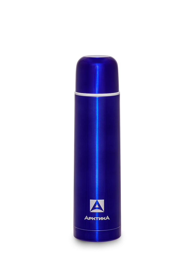  Термос 0.75л серии 102 синий с узким горлом - 1