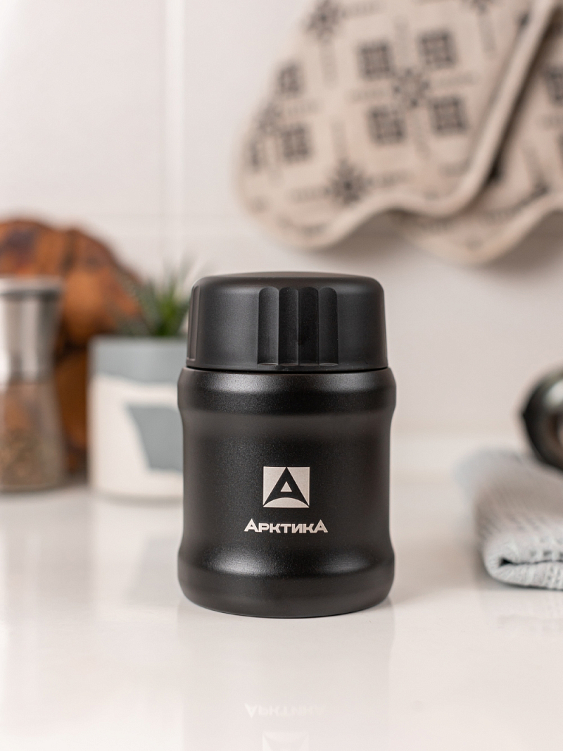 Термос 0.5л серии 311 для еды чёрный компактный - 2