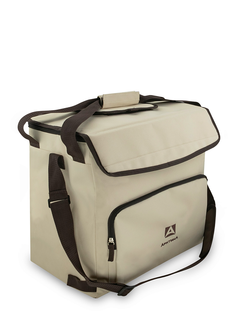 Термосумка-холодильник 30л серии 3001 бежевая с люком - 1