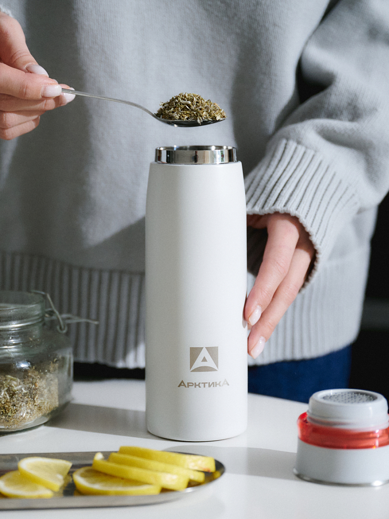 Термокружка 0.42л серии 715 «Арктика» с ситечком - 6