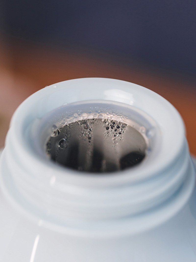 Термос 1л серии 1010 голубой стеклянный - 9