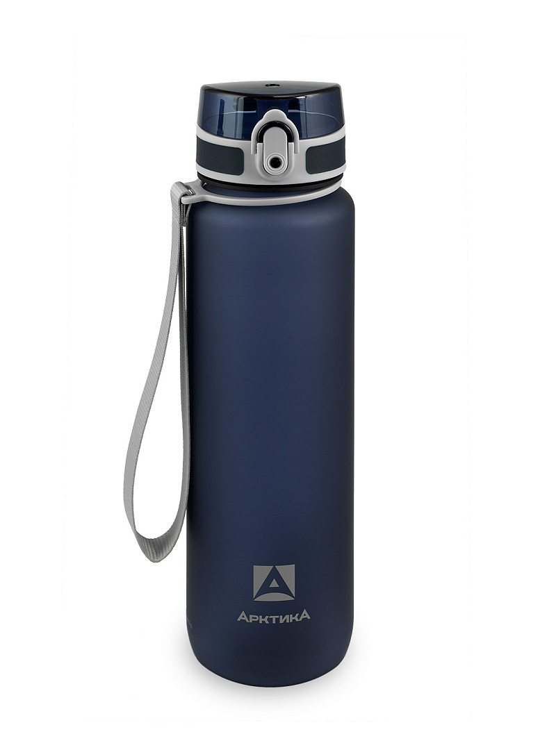 Тритановая бутылка 1л серии 720 матовая синяя с ситечком - 1