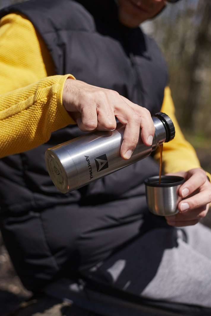 Термос 0.35л серии 101 стальной с узким горлом - 4