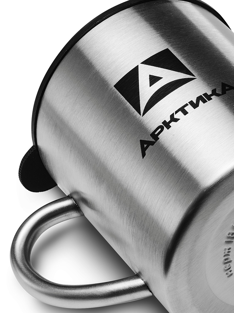 Термокружка 0.35л серии 801 стальная с крышкой - 2