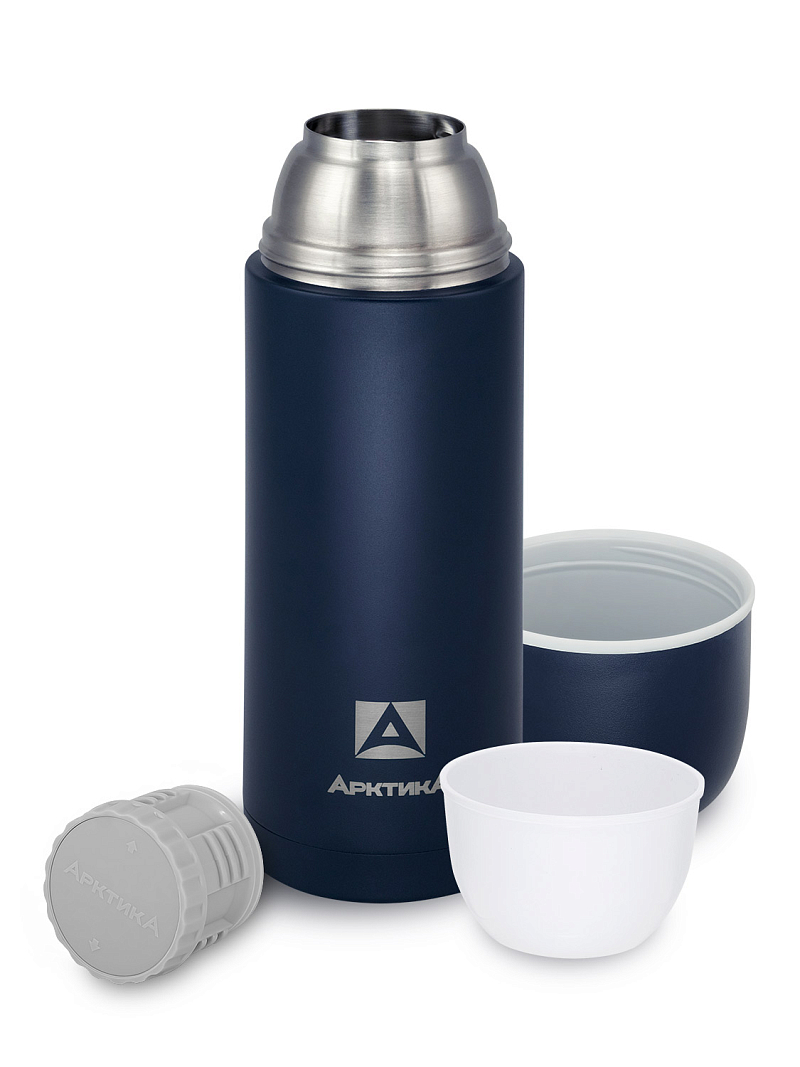 Термос 1л серии 105 синий с узким горлом - 3