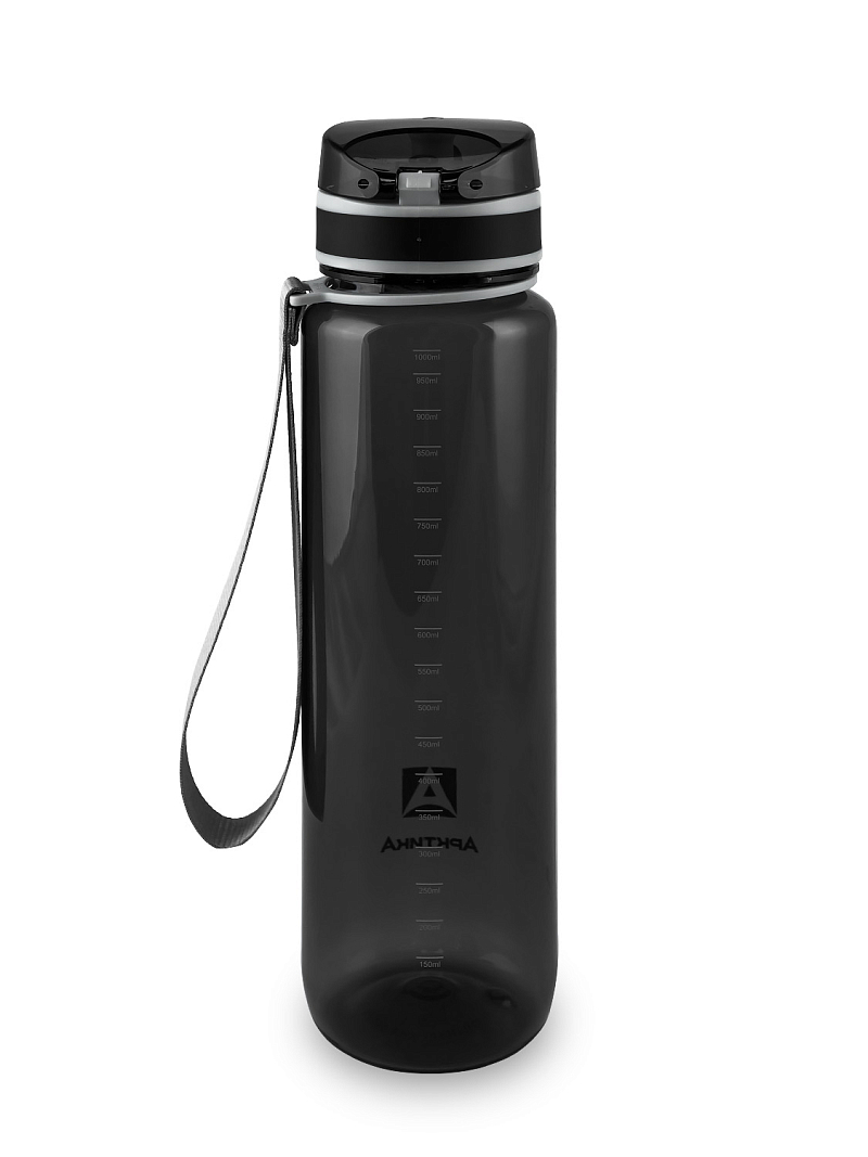 Тритановая бутылка 1л серии 720 глянцевая чёрная с ситечком - 3