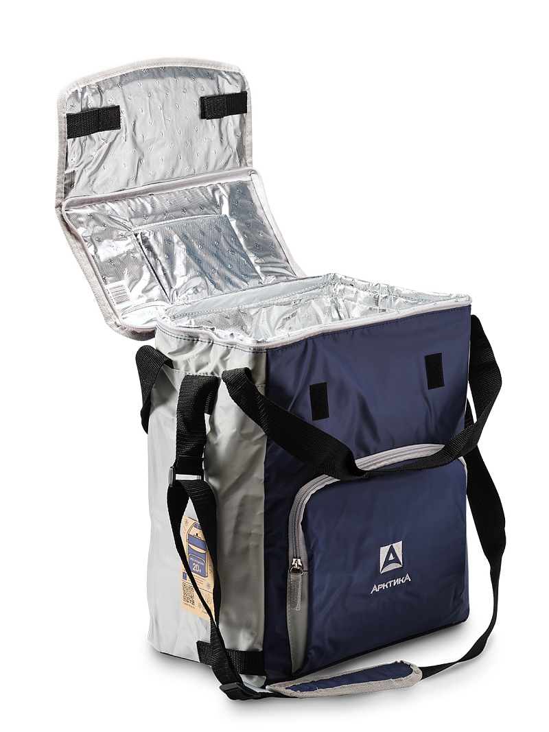 Термосумка-холодильник 20л серии 3001 синяя с люком - 3