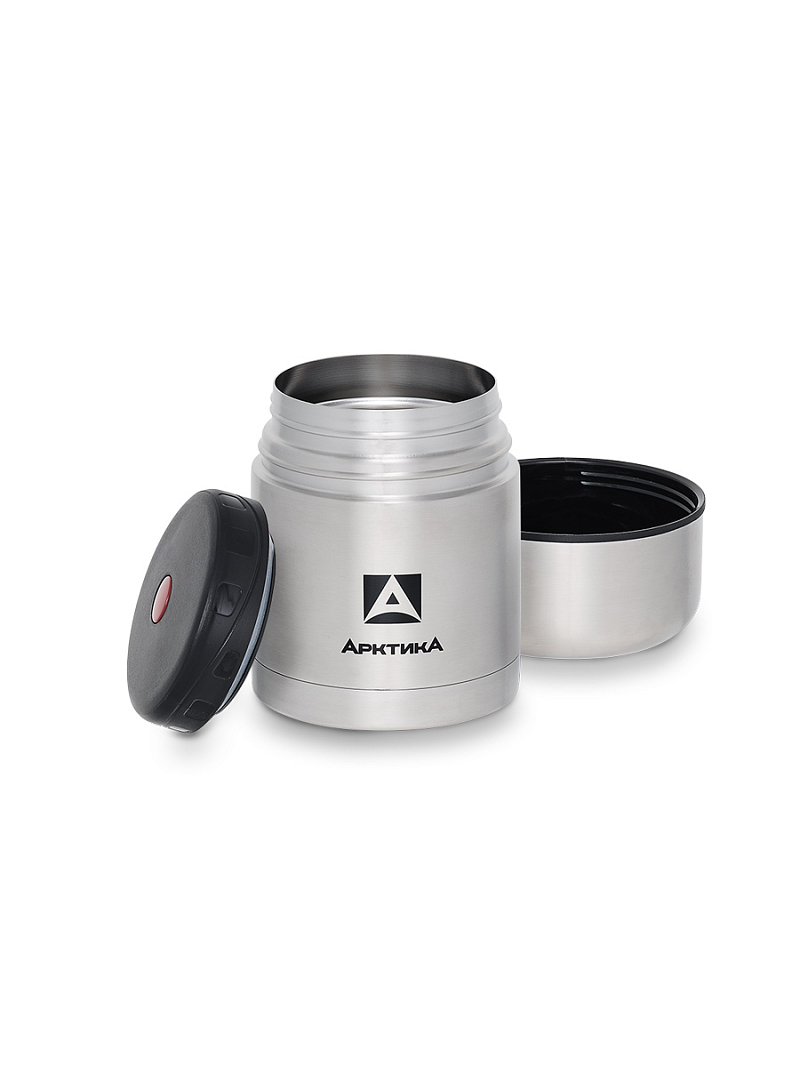Термос 0.5л серии 301 для еды стальной с широким горлом и чехлом - 3