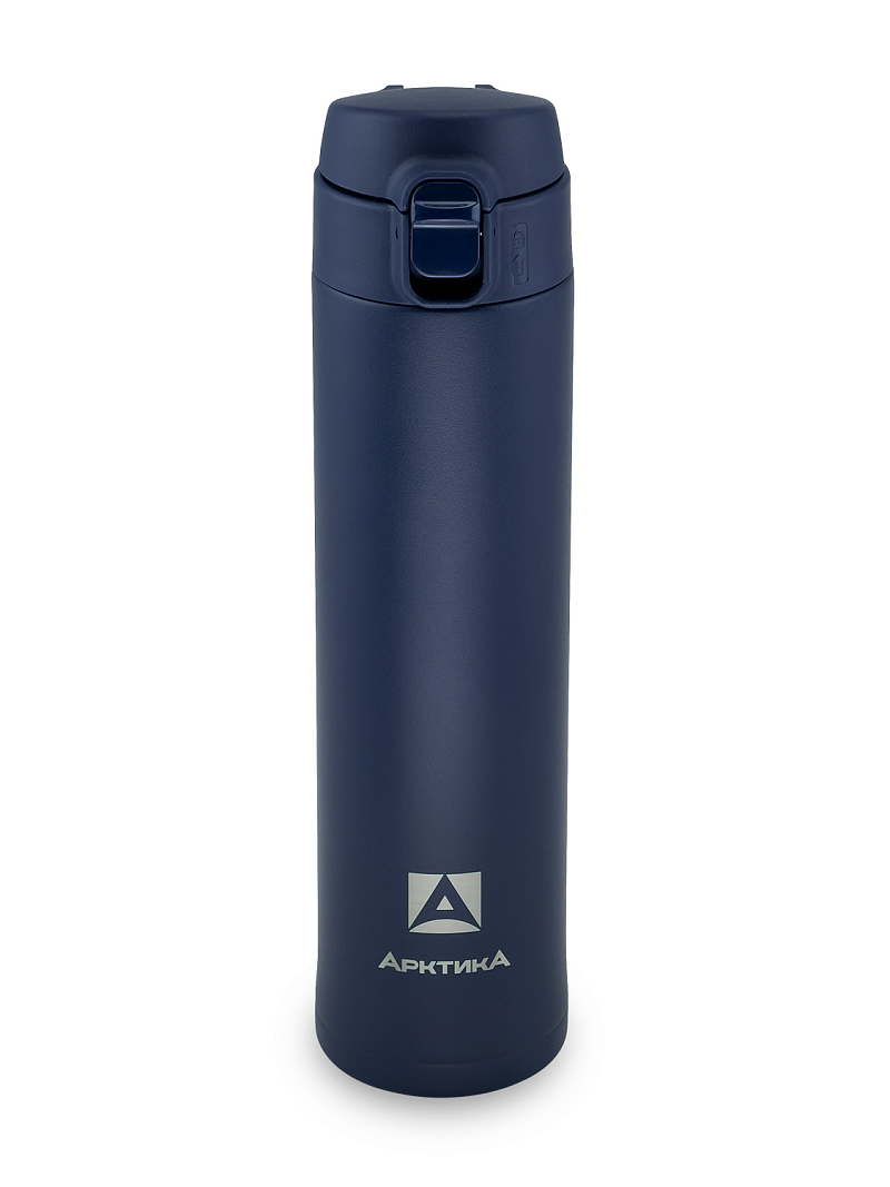 Синяя городская термокружка на 0.42л (Уценка) - 1