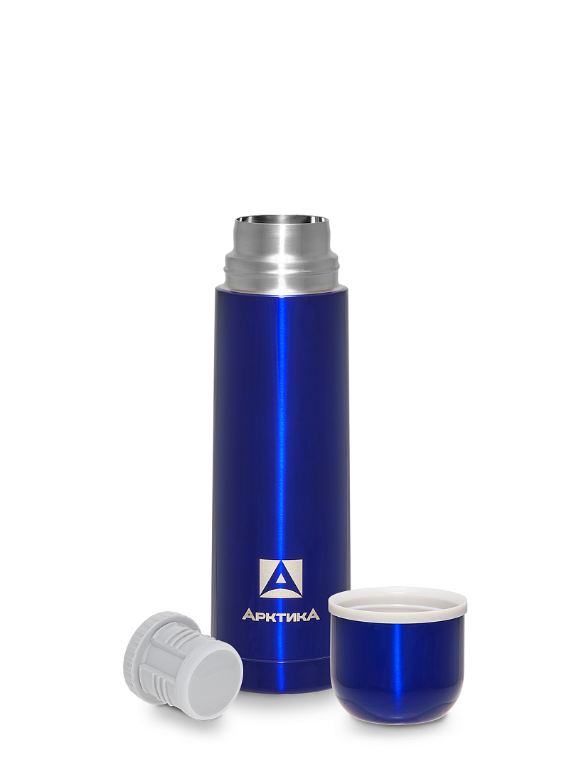  Термос 0.5л серии 102 синий с узким горлом - 3