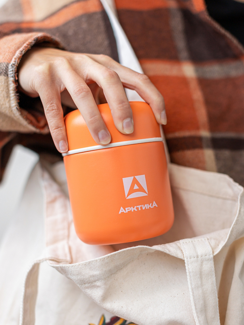 Термос 0.28л серии 411 для еды коралловый компактный - 5