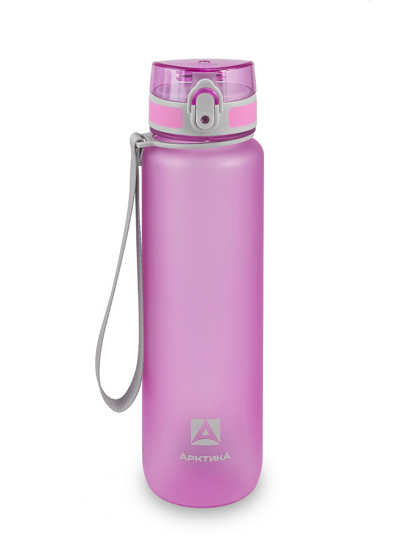 Тритановая бутылка 1л серии 720 матовая лавандовая с ситечком - 1