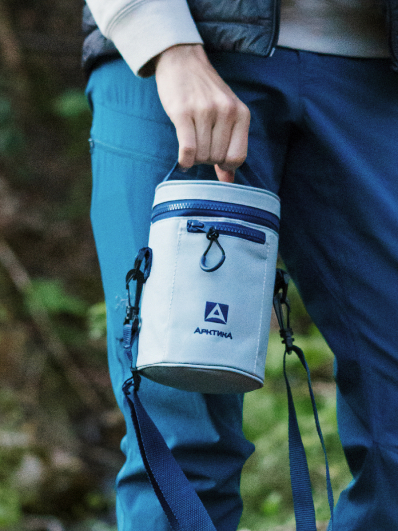 Серый термочехол для термоса для еды на 0.75л - 6