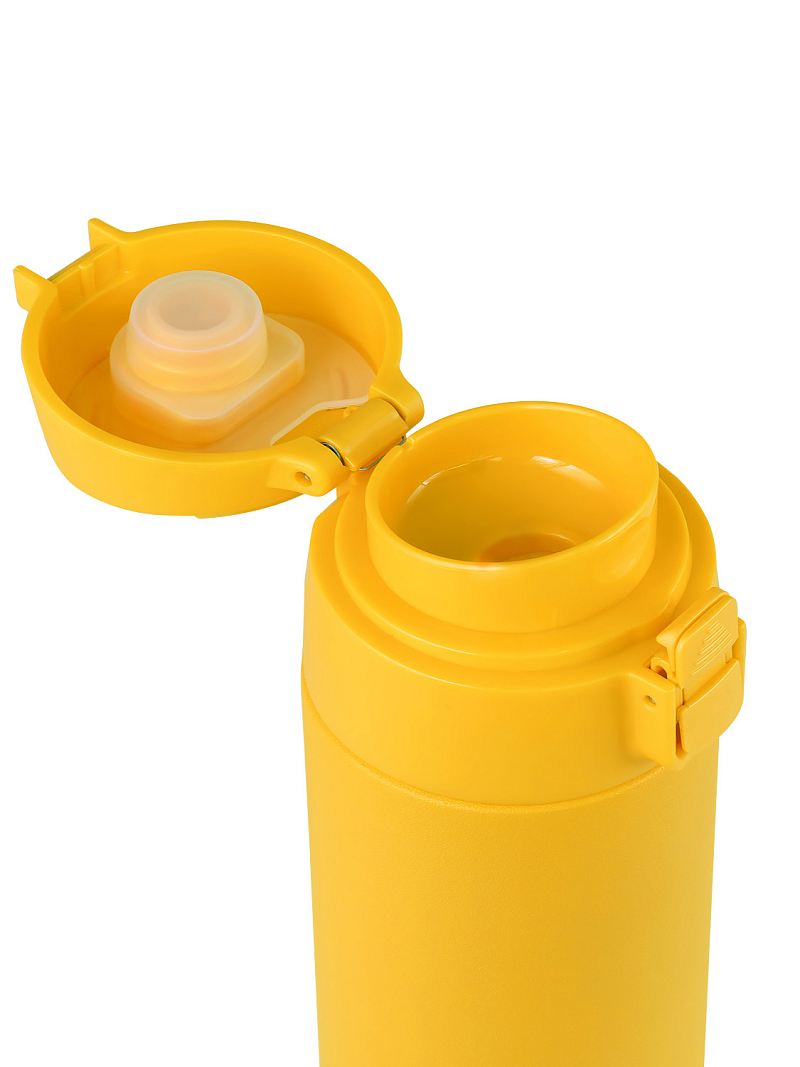 Термокружка 0.35л серии 705 жёлтая текстурная - 3