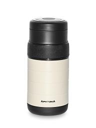 бежевый термос 308 для еды с контейнерами на 1.3л