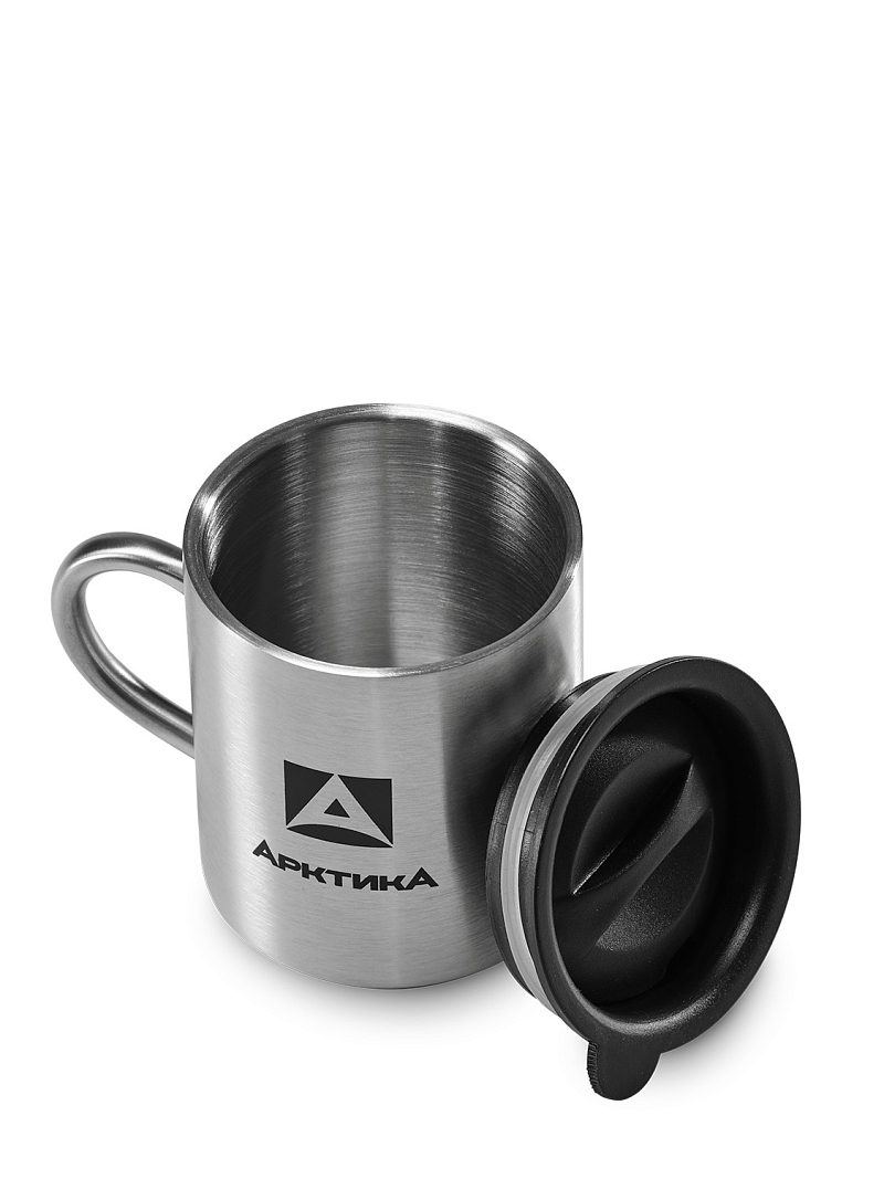 Термокружка 0.35л серии 801 стальная с крышкой - 3