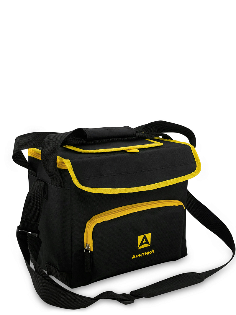 Термосумка-холодильник 10л серии 3001 чёрная с люком - 1