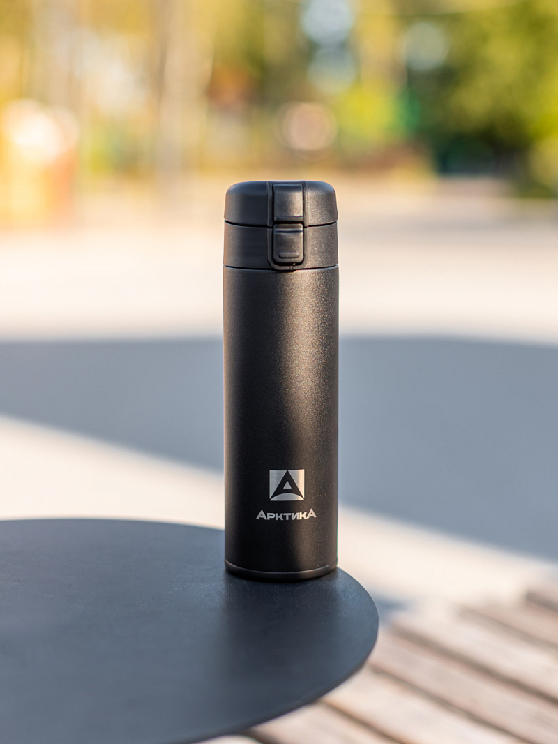 Термокружка 0.47л серии 703 чёрная классическая (уценка) - 2