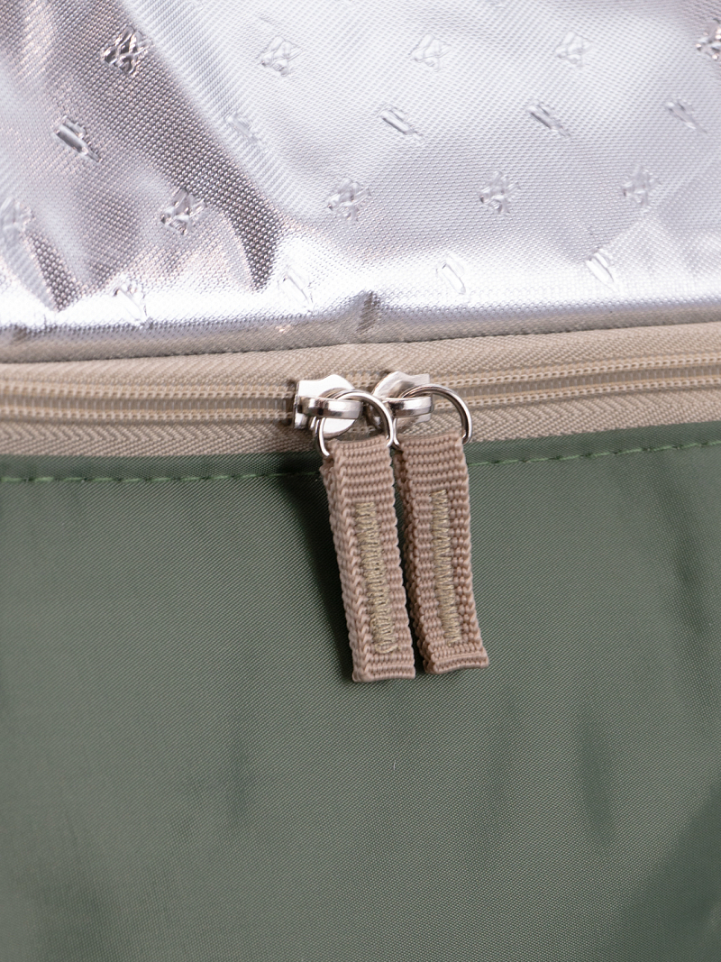 Термосумка-холодильник 20л серии 3001 зелёная с люком - 3