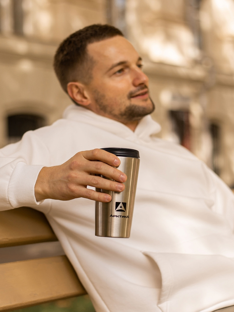 Термокружка 0.36л серии 716 стальная для напитков - 6