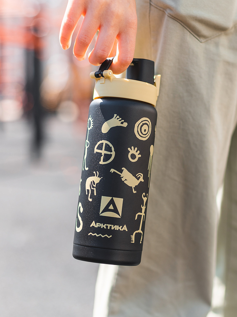 Термокружка 0.5л серии 702 «Сититерм» «Чёрный вуду» - 7