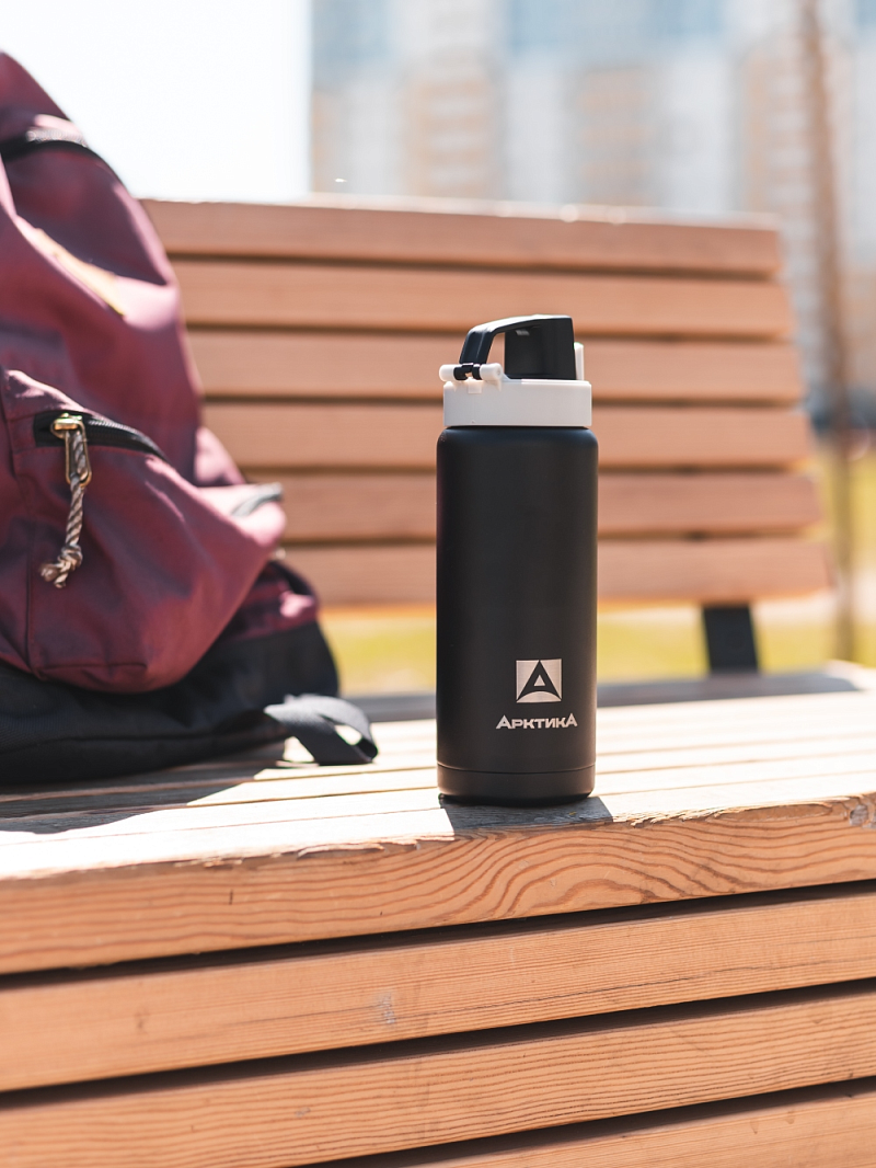 Термокружка 0.5л серии 702 «Сититерм» чёрная (уценка) - 2